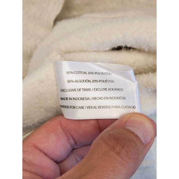 Orvis Sweatshirt Men's XL White Long Sleeve 1/4 Zip Snap Pullover Mock Outdoors - Picture 8 of 8